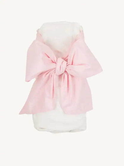 Pink Bow Swaddle Broadcloth
