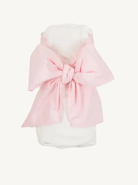 Pink Bow Swaddle Broadcloth