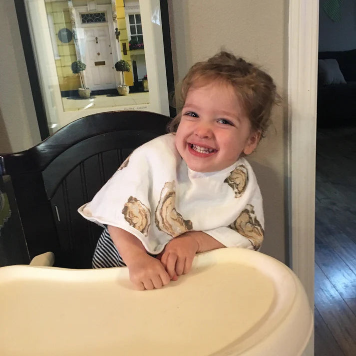 Aw Shucks! Oyster Burp Cloth And Bib Combo