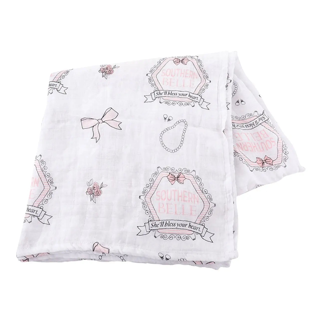 Southern Belle Muslin Swaddle Blanket