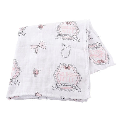 Southern Belle Muslin Swaddle Blanket