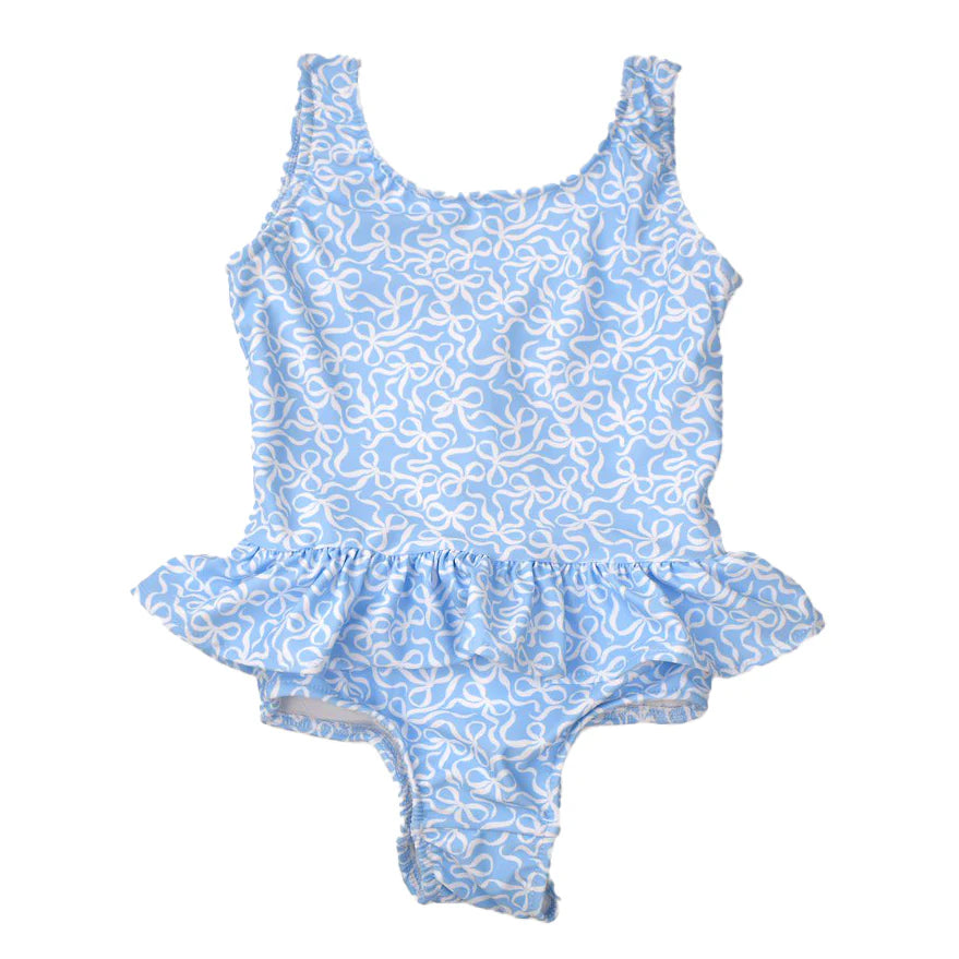 Ruffle Swim Suit Bows