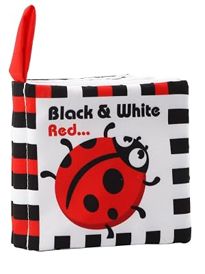 Black & White & Red Mini Cloth Book