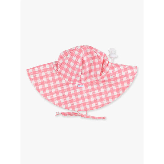 Bubblegum Gingham Sun Hat