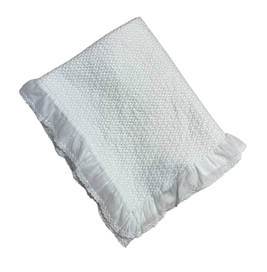 Stonewashed Puckered Blanket White