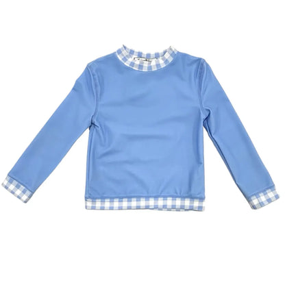 Blue Gingham Rashguard