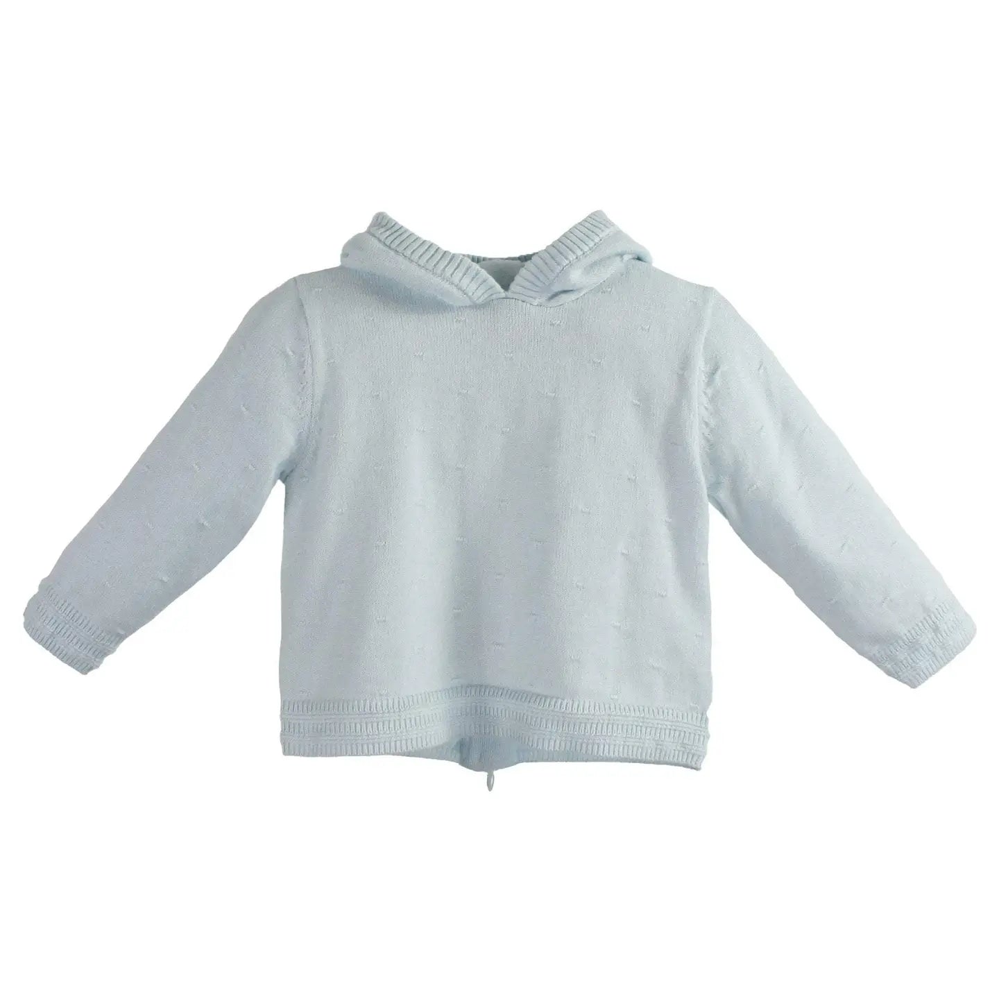 Back Zip Hooded Cardigan