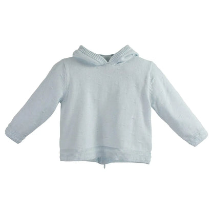 Back Zip Hooded Cardigan