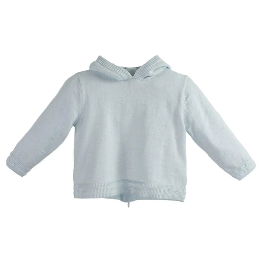 Back Zip Hooded Cardigan