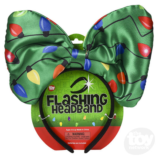Christmas Light Up Bow Headband