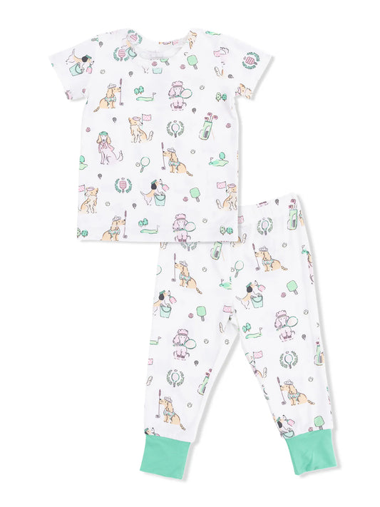 Country Club Dogs Pink Loungewear Set
