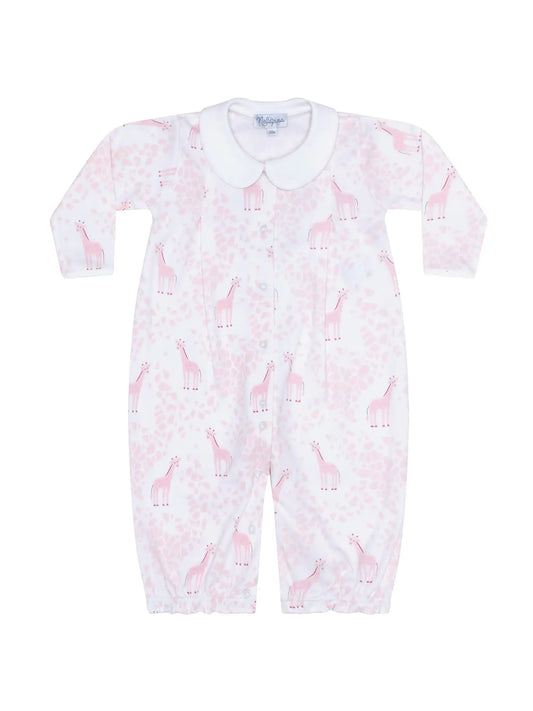 Pink Giraffe Print Converter Gown