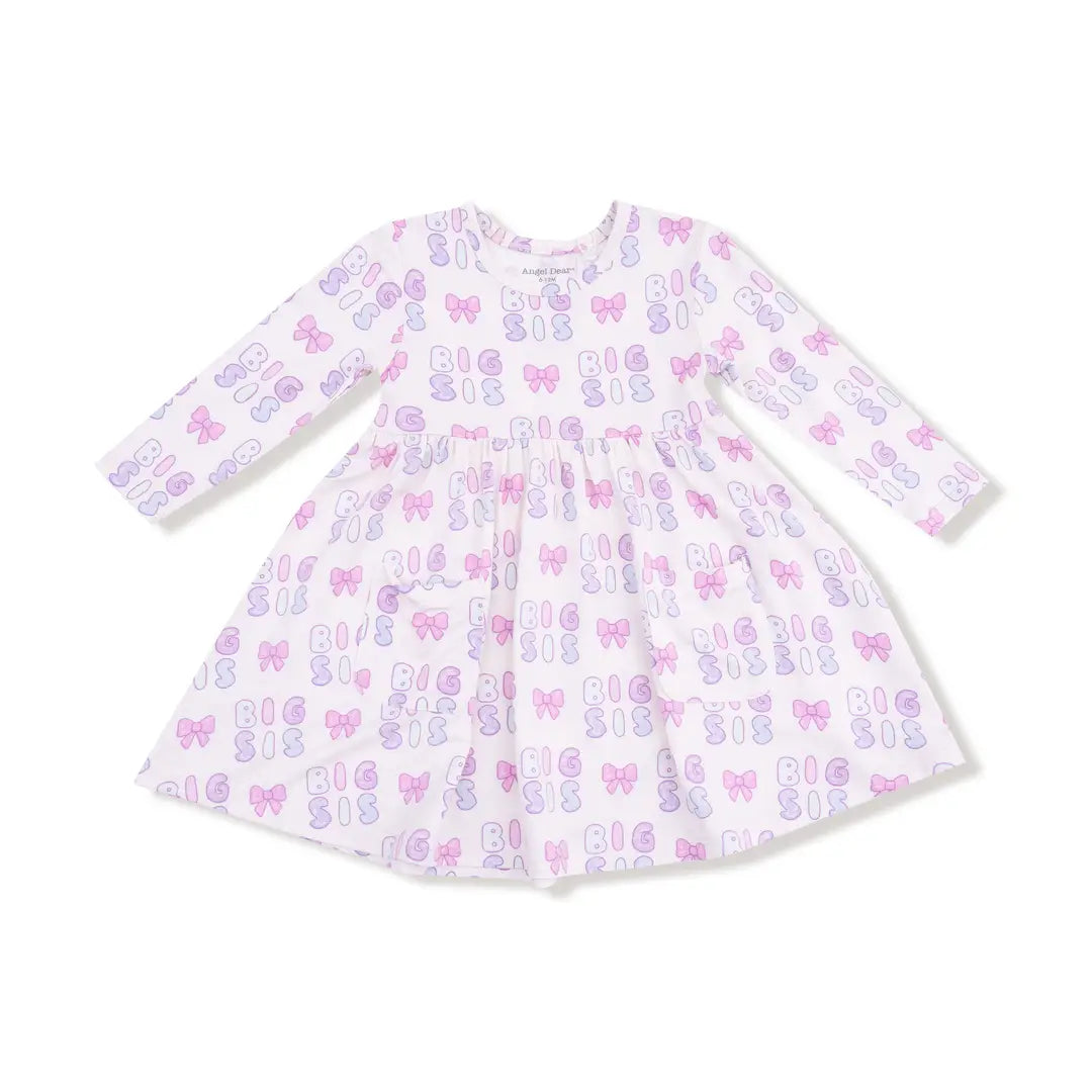 Big Sis Twirly Long Sleeve Dress