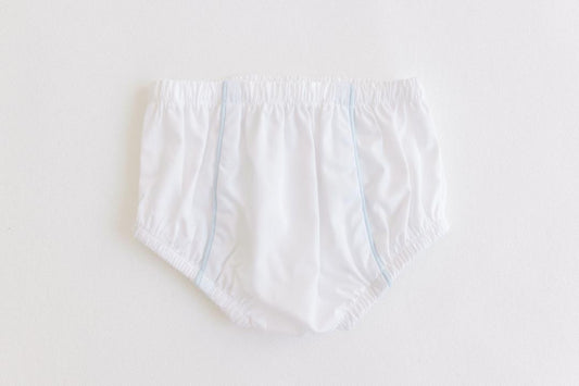 Diaper Cover Blue Trim