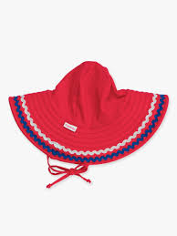 Vintage Red Ric Rac Swim Hat