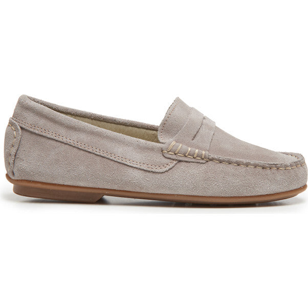 Suede Penny Loafer Grey