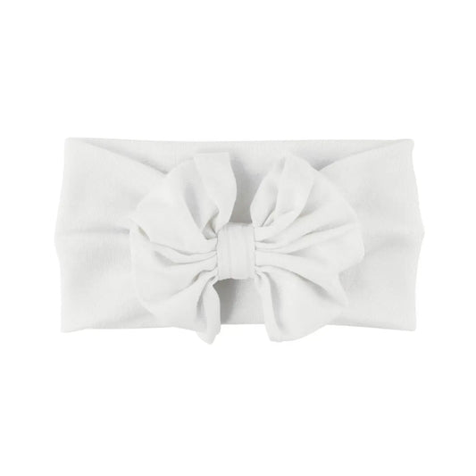 White Big Bow Headband