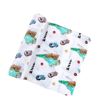 North Carolina Favorites Muslin Swaddle Blanket