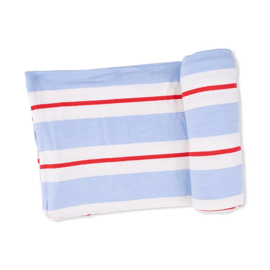 Preppy Rugby Swaddle Blanket