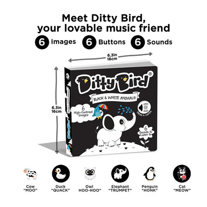 Ditty Bird Black And White Book