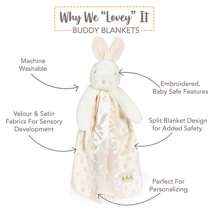 Blossom Bunny Dot Buddy Blanket