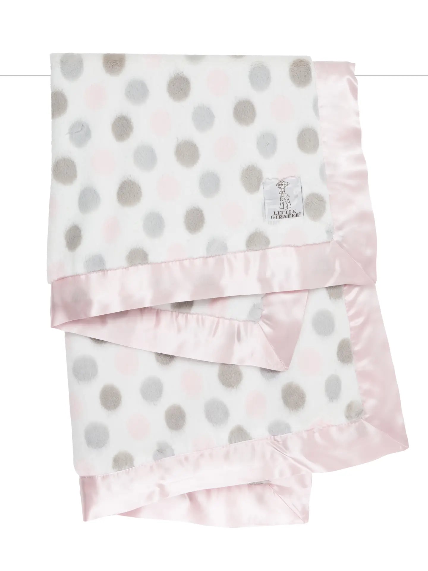 Luxe Baby Blanket Pink Dots