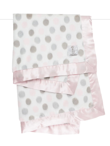 Luxe Baby Blanket Pink Dots