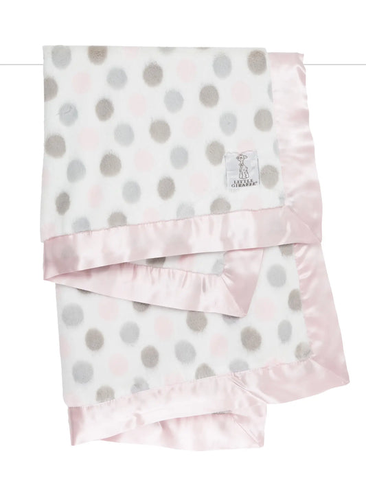 Luxe Baby Blanket Pink Dots