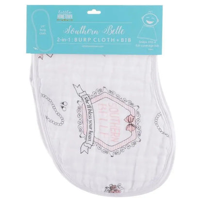 Southern Belle Baby Burp Cloth/Bib
