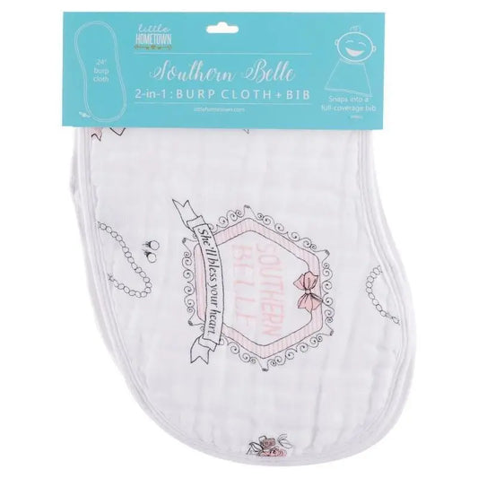 Southern Belle Baby Burp Cloth/Bib