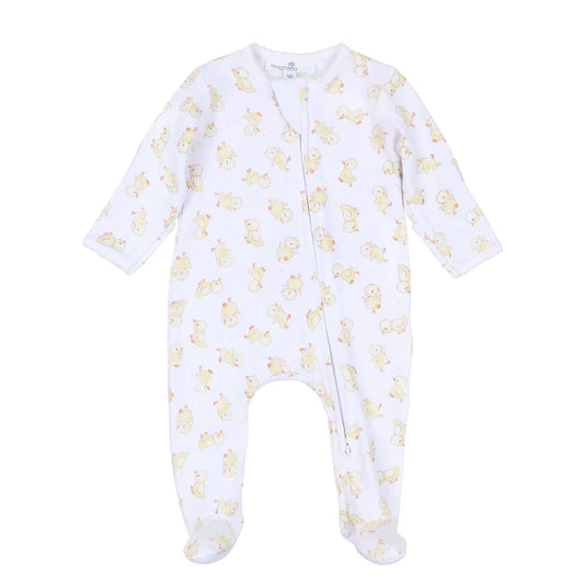 Downy Duckling Zip Footie