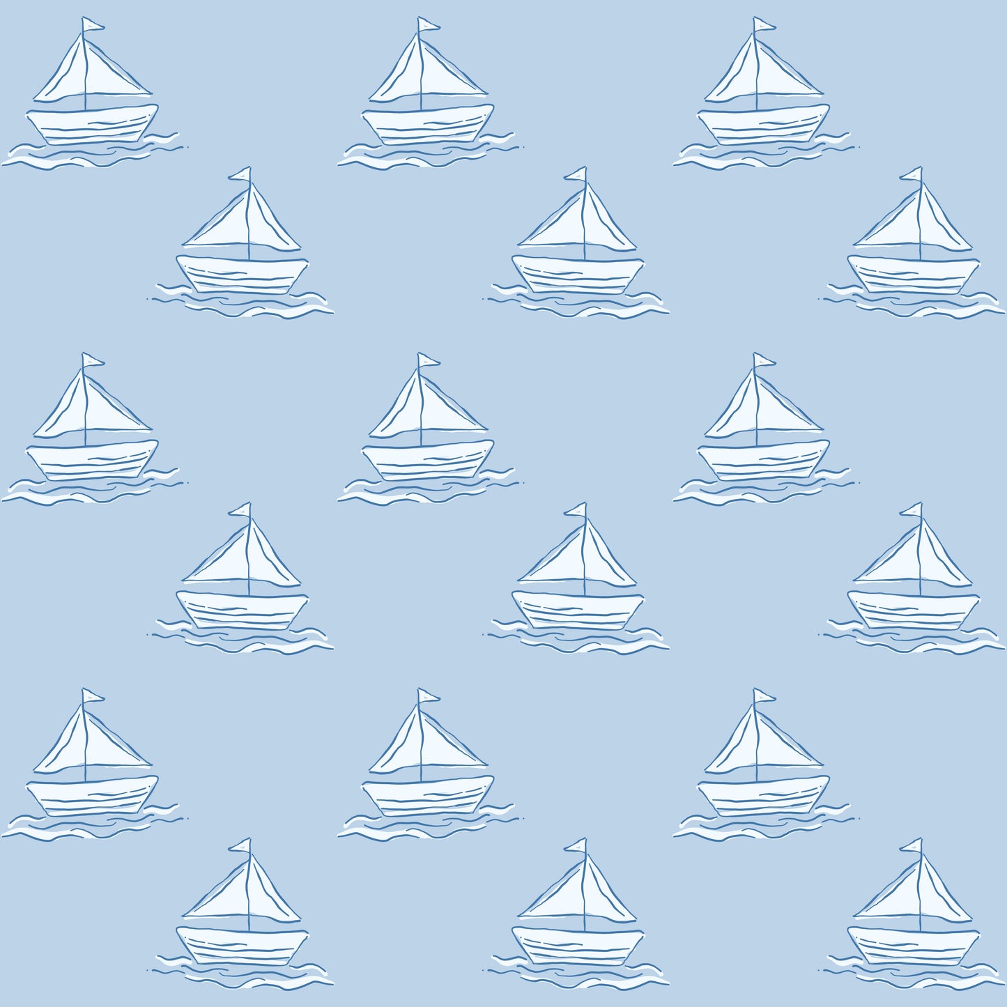 Boys One Piece Zip Up Jammies Set Sail
