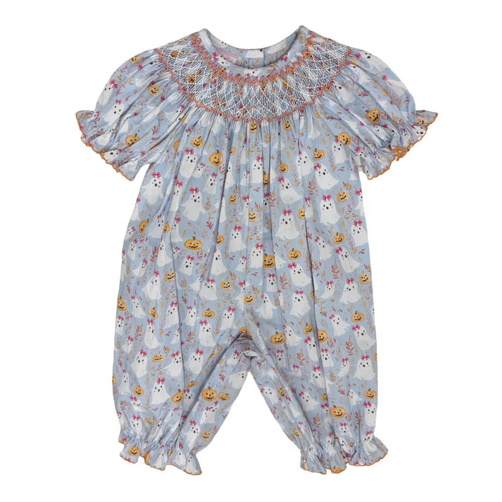 Halloween Ghost Print Long Bishop Bubble