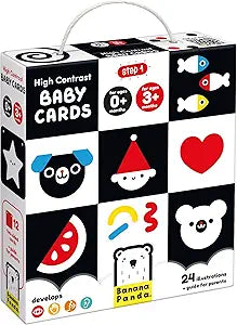 High Contrast Baby Cards 0m+