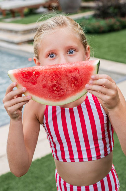 Red And White Beachcomber Set