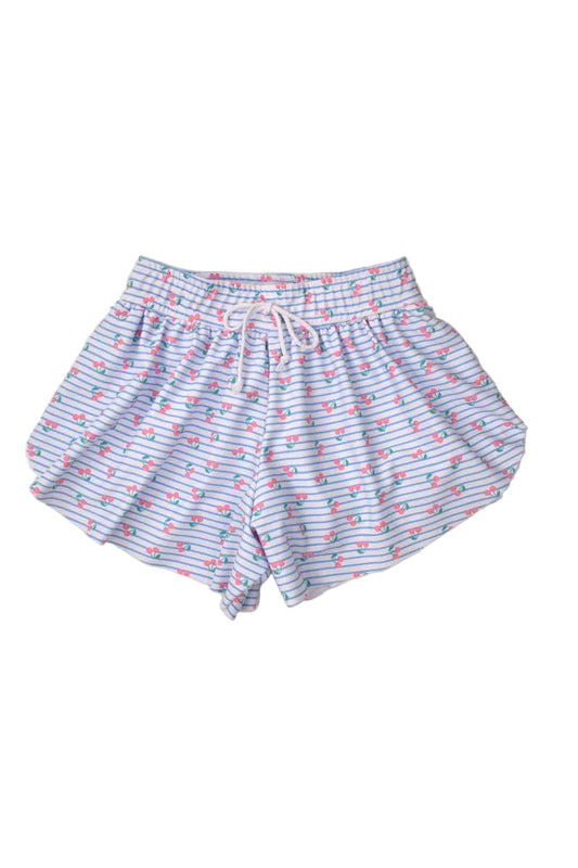Butterfly Shorts Cherries Print
