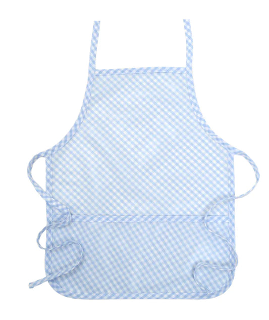 Blue Check Apron