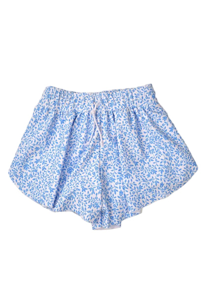 Butterfly Shorts Blue Floral