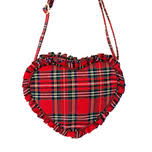 Heart Purse Red Plaid