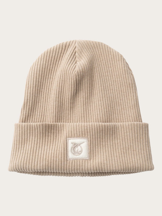Knit Patch Beanie - Trench Coat Heather