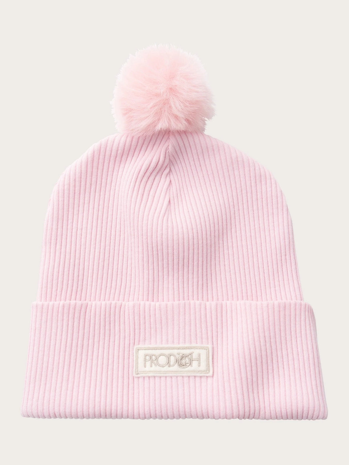 Knit Pom Pom Beanie - Pink Lady