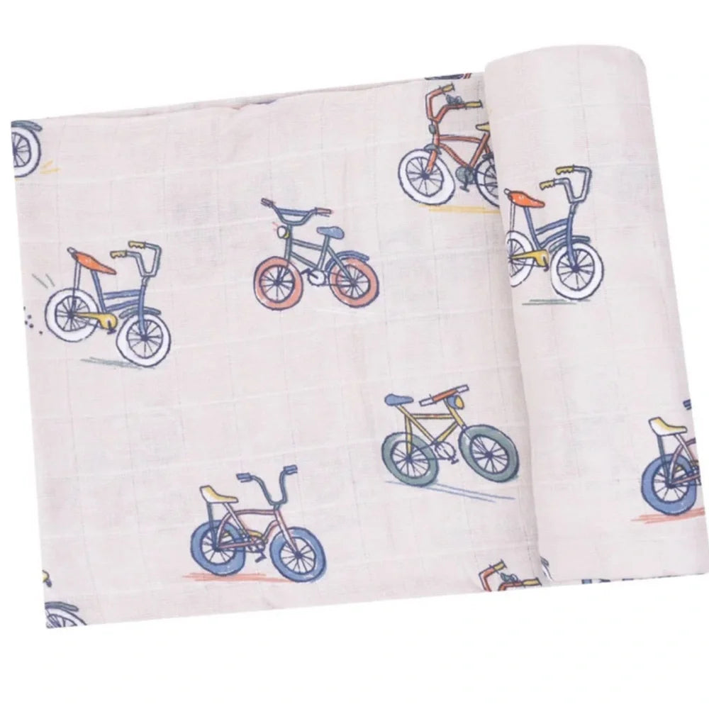 Bikes Swaddle Blanket