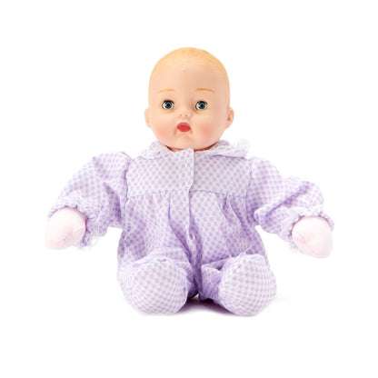 Lavender Check Huggums Light Skin Tone Doll 12 inch