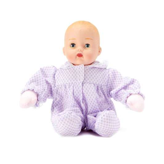 Lavender Check Huggums Light Skin Tone Doll 12 inch