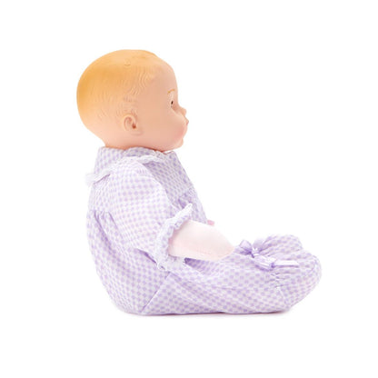 Lavender Check Huggums Light Skin Tone Doll 12 inch