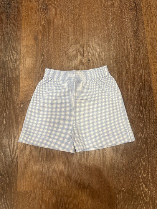 Light Blue Gingham Short