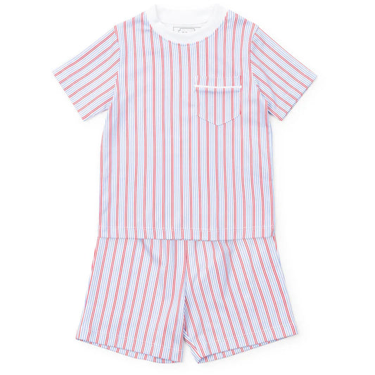 Charles Liberty Stripe Short Set