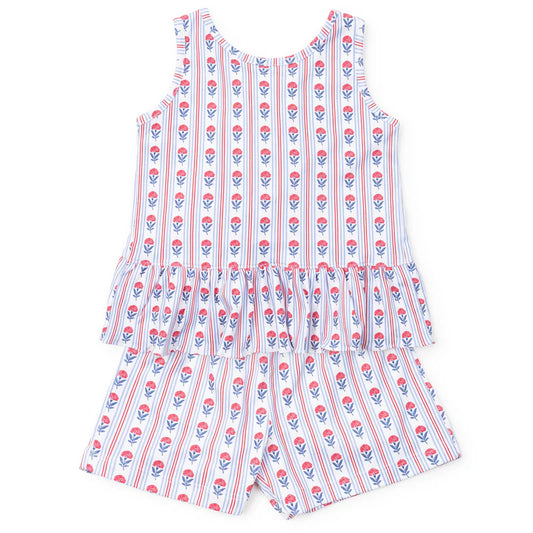 Poppy Liberty Floral Short Set