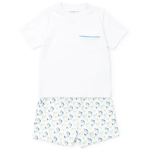 Walker Boys Short Set Jumping Trout