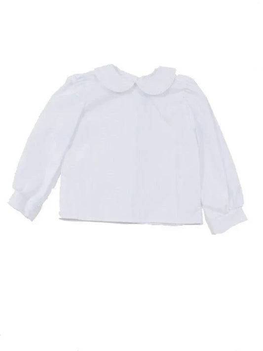Blouse L/S White Piping